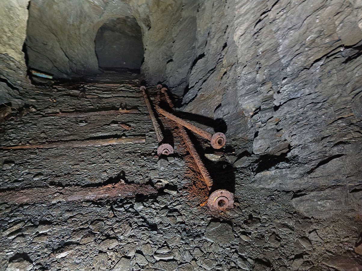 Druckluftleitungen im Altbergbau