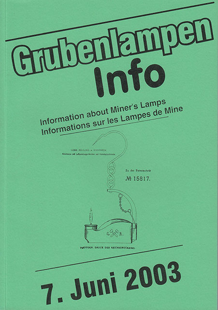 Grubenlampen Info 7 Juni 2003