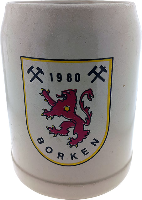 Schlägel und Eisen - 1980 - Borken - bergbaulicher Bierkrug