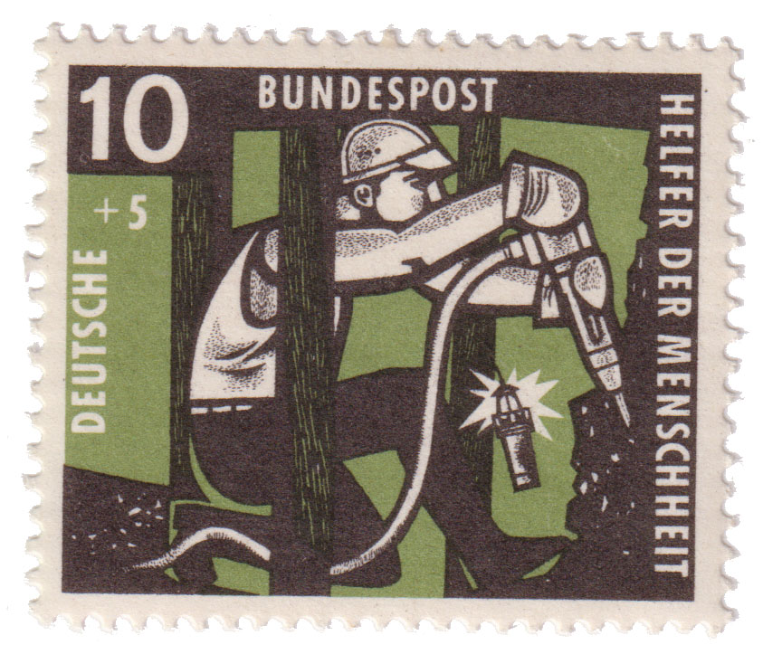 Deutsche Bundespost Helfer der Menschheit 10+5