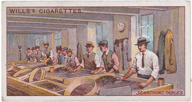 Searching Tables - Picture 17 -Wills Cigarettes Bergbau Sammelkarten