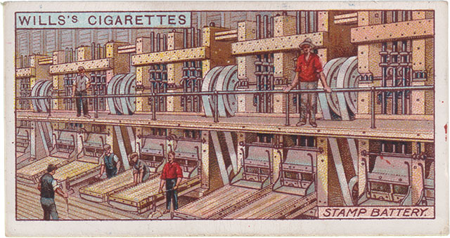 Stamp Battery - Picture 21 - Wills Cigarettes Bergbau Sammelkarten