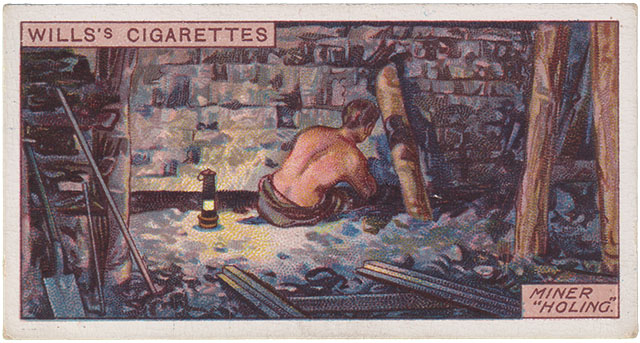 Miner holing - Picture 6 - Wills Cigarettes Bergbau Sammelkarten
