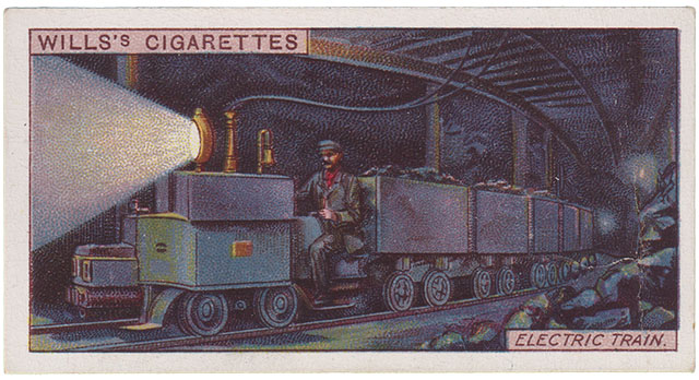 Electric Train - Picture 7 - Wills Cigarettes Bergbau Sammelkarten