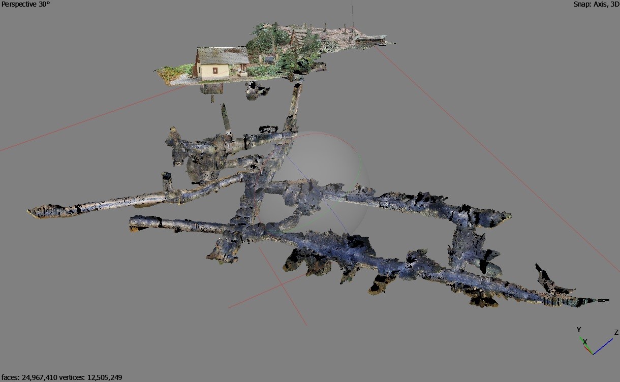 Fazit: Fertige 3D Bergwerk Rekonstruktion