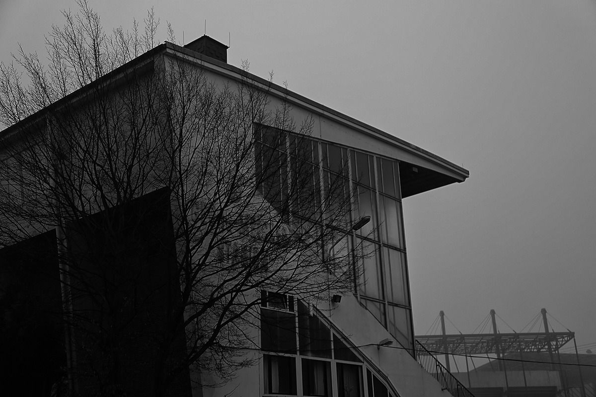 haupttribuene georg melches stadion von rot weiss essen 